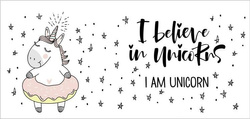 Kubek z nadrukiem - I believe in unicorns 