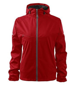 Kurtka Damska Softshell czerwona 07