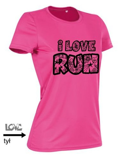 koszulka do biegania I LOVE RUN