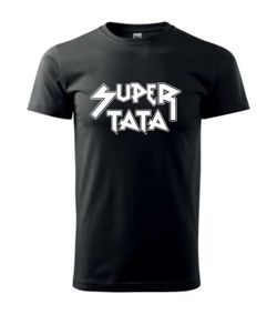 koszulki męskie z nadrukiem - SUPER TATA 